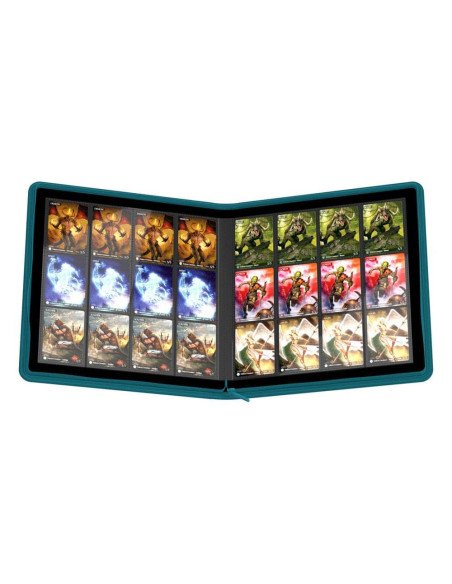 Utlimate Guard Zipfolio 480 - 24 pochettes Bleu Pétrole - Accessoires - visuel ouvert