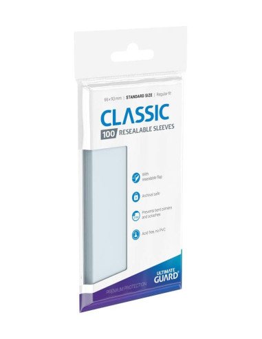 Ultimate Guard 100 sleeves refermables Standard (66 x 93 mm) - Accessoires - visuel du paquet