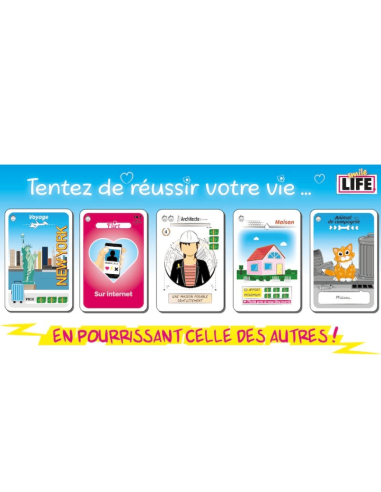 Smile Life - Nouvelle Edition - Jeux de société - Jeux Familiaux - visuel des cartes Smile Life - Nouvelle Edition - Jeux de société - Jeux Familiaux - visuel des cartes