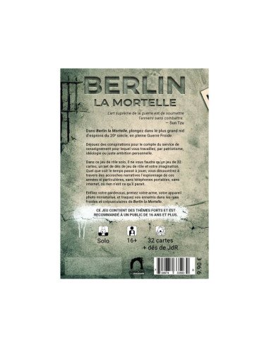 Berlin la mortelle - Livre solo - Historique - Guerre froide - 4eme de Couverture