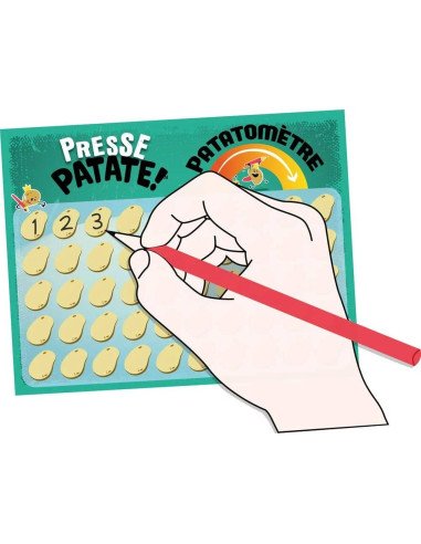 Presse patate - Jeux de société - Rapidité - Règles - Rire - Fiche - matériel