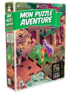 Mon Puzzle Aventure : Terre Ocre - Puzzle Enquête Jeu Enfant Cherche et Trouve Boîte Avant