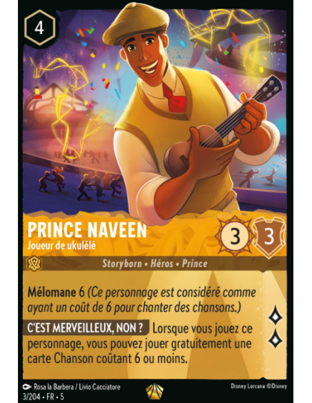 S5 - 003/204 - Prince Naveen – Joueur de ukulélé