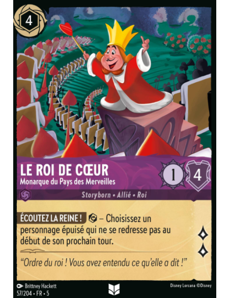 S5 - 057/204 - Roi de Coeur – Monarque du Pays des Merveilles