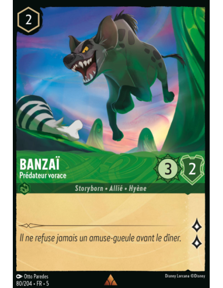 S5 - 080/204 - Banzaï  - Prédateur vorace