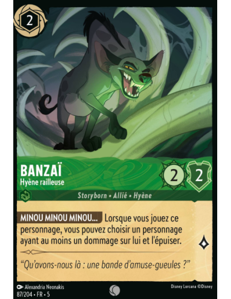 S5 - 087/204 - Banzaï – Hyène railleuse