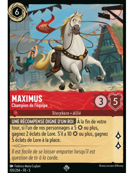 S5 - 105/204 - Maximus – Champion d’équipe