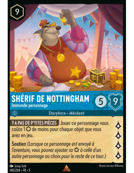 S5 - 145/204 - Shérif de Nottingham – Immonde personnage