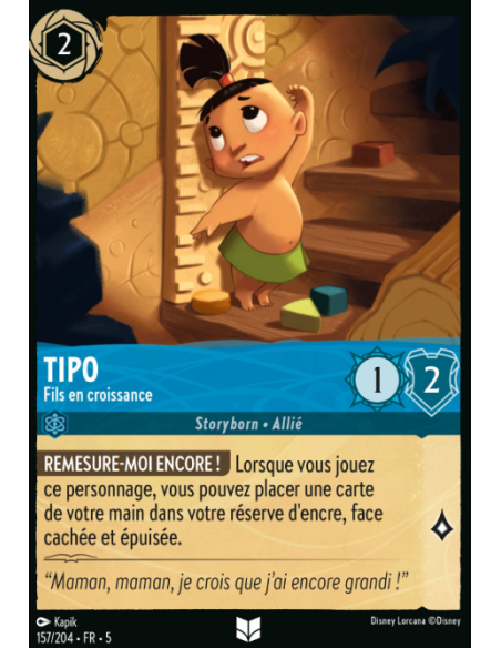 S5 - 157/204 - Tipo – Fils en croissance