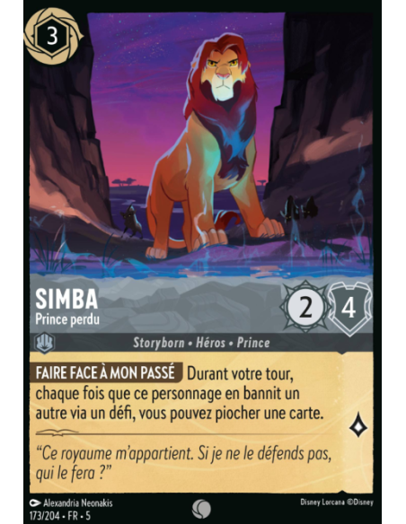S5 - 173/204 - Simba – Prince perdu