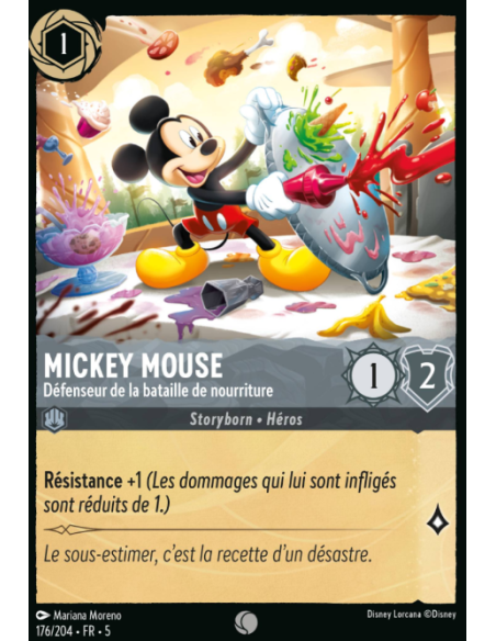 S5 - 176/204 - Mickey Mouse – Défenseur de la bataille de nourriture