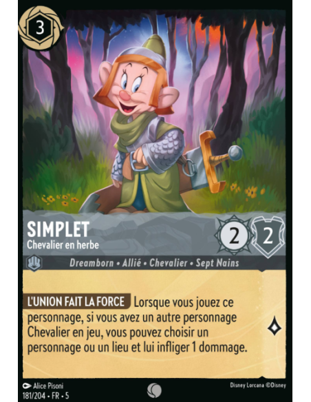 S5 - 181/204 - Simplet – Chevalier en herbe