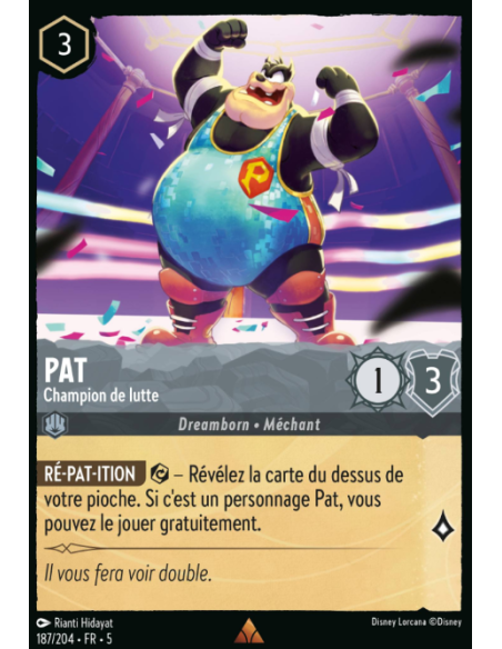 S5 - 187/204 - Pat – Champion de lutte
