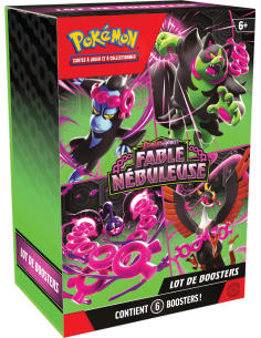 Pokémon EV06.5 : Bundle 6 boosters Fable Nébuleuse, boite