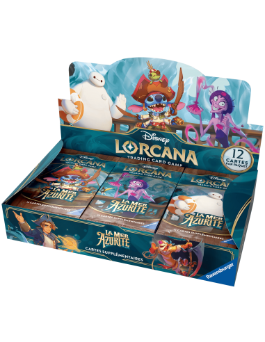 Disney Lorcana : Display 24 Boosters Chapitre 6 Mer Azurite FR - Ouverte