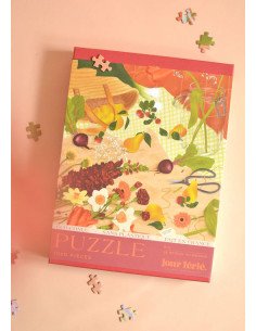 Le retour au marché - Puzzle 1000 pièces - Table aliments image puzzle 2