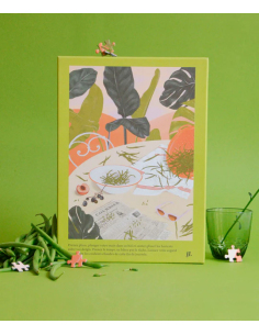 Les haricots verts - Puzzle 1000 pièces - Image Table fleur calme 2