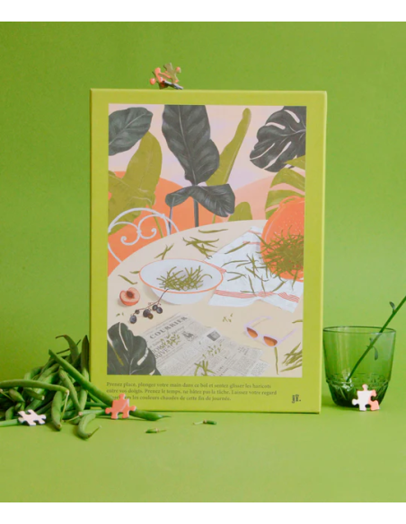 Les haricots verts - Puzzle 1000 pièces - Image avec pieces tableau puzzle Table fleur calme Les haricots verts - Puzzle 1000 pièces - Image avec pieces tableau puzzle Table fleur calme