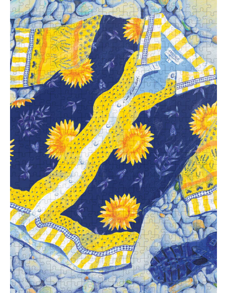 Piquer une tête - Puzzle 500 pièces -  visuel image puzzle avec les pieces