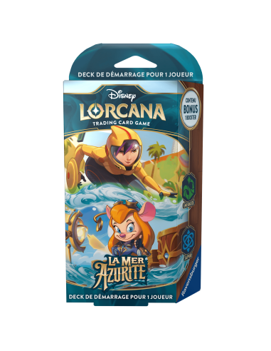 Disney Lorcana : Deck de Démarrage Go Go Tomago  / Gadget Hackwrench Chapitre 6 Ciel Mer Azurite - Packaging