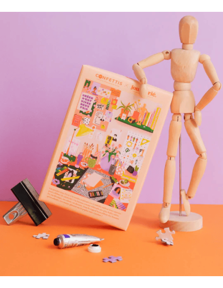 Du feutre sur les mains - Puzzle 500 pièces