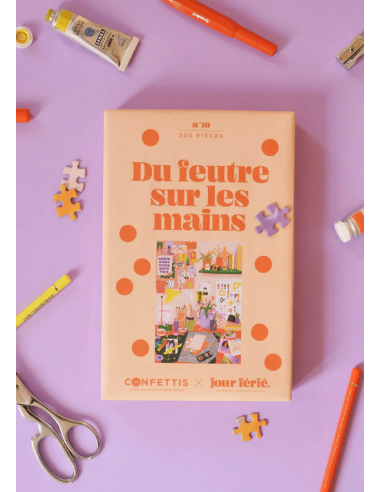 Du feutre sur les mains - Puzzle 500...
