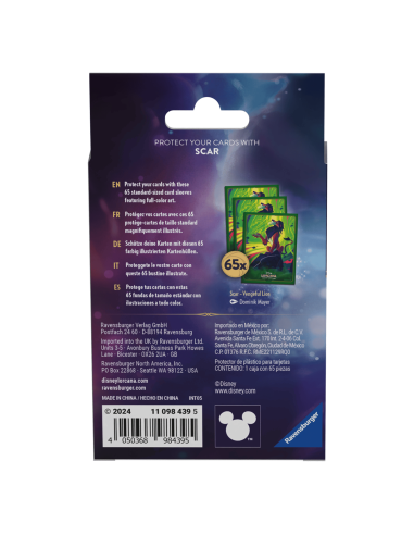 Disney Lorcana : Sleeves Scar Chapitre 6 - Packaging de dos