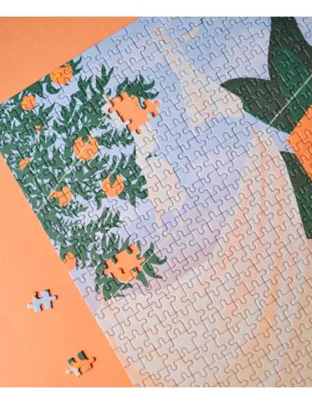 La petite danse du linge - Puzzle 500 pièces, visuel du puzzle