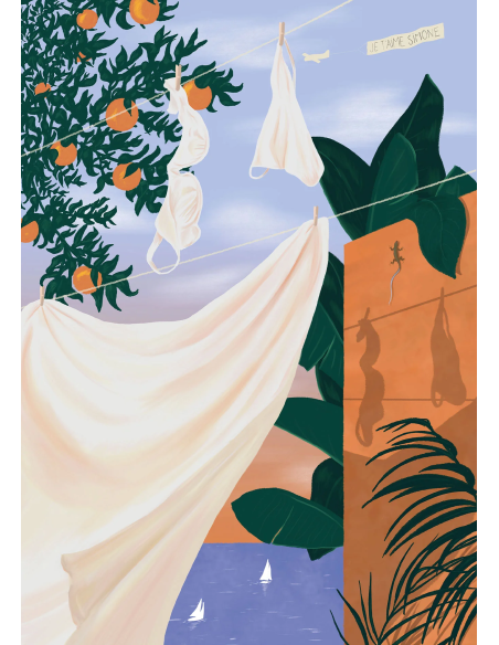 La petite danse du linge - Puzzle 500 pièces, visuel image