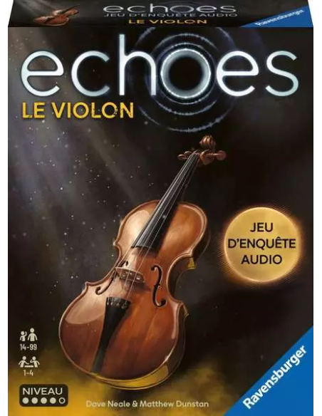 Echoes : Le Violon, jeu d'enquête, visuel de la boite avant Echoes : Le Violon, jeu d'enquête, visuel de la boite avant