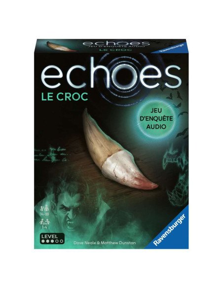 Echoes : Le Croc, jeu d'enquête, visuel de la boite avant Echoes : Le Croc, jeu d'enquête, visuel de la boite avant