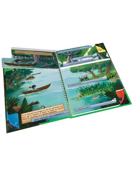 Ma première aventure : Au cœur de la jungle -  Visuel du livre ouvert Png - Jeu enfant 4 ans