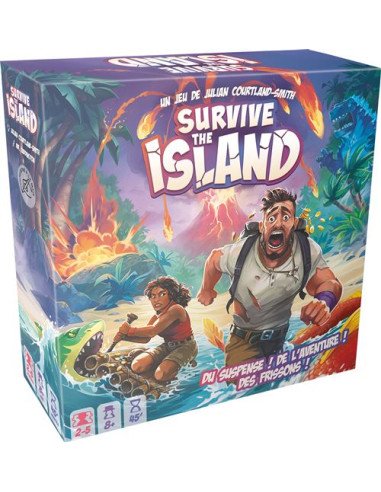 Survive The Island - Jeux Familiaux, jeux de course, survie, adversaire, Visuel de la boite