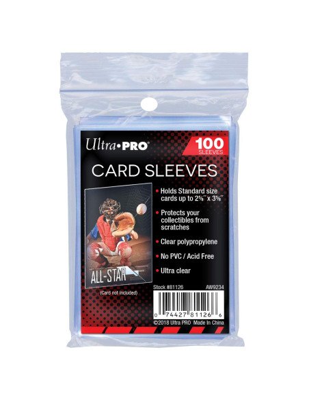 Ultra PRO : 100 sleeves Standard Soft Transparent - Protège-Carte (Sleeves)
