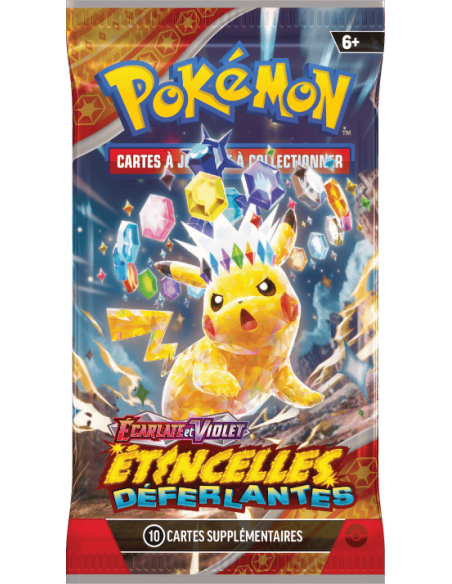 Pokémon EV08 : Boosters Etincelles Déferlantes - Pikachu Pokémon EV08 : Boosters Etincelles Déferlantes - Pikachu