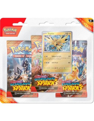 Pokémon EV08 : Tripack Electhor Etincelles Déferlantes