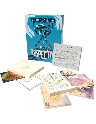 Perspectives (Boîte bleue) - Visuel de l'intérieur de la boite - Jeux d'Enquête - Précommande