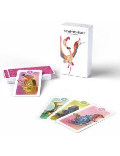 Symphonimo - jeu de carte et de collection flammant rose - visuel de la boite avant png 2