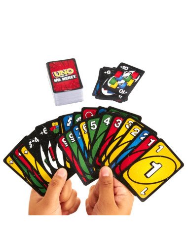 Uno : No mercy - Jeux de sociétés ambiance - Visuel des cartes descritpions png