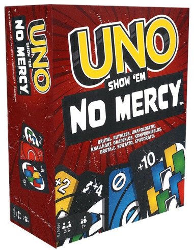 Uno : No mercy - Jeux de sociétés ambiance - Visuel de la boite avant