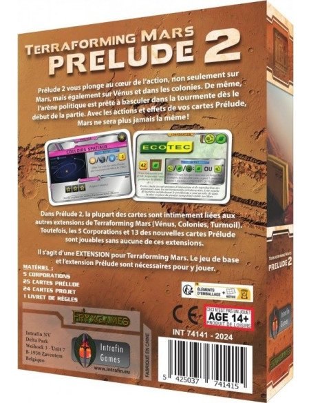 Terraforming Mars : Prélude 2 (Ext.)
