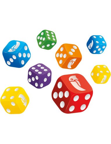 Perudo -  Jeu de dés - Jeux familiaux - visuel des dés