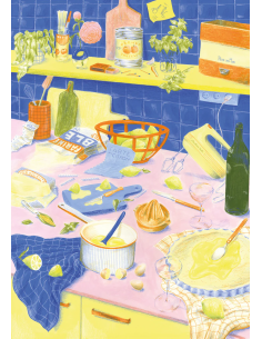 La tarte au citron - Puzzle 1000 pièces - Visuel du jeu avant