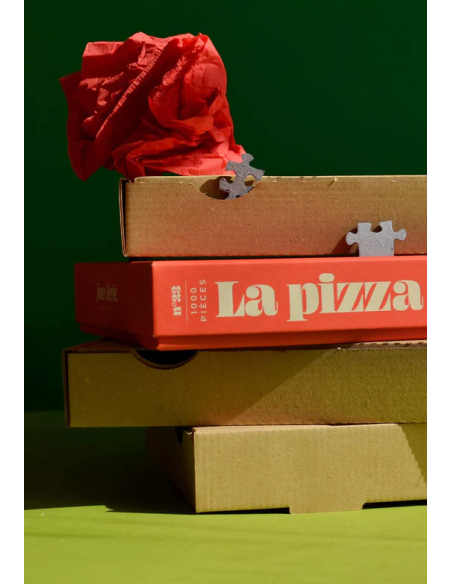 La pizza à emporter - Puzzle 1000 pièces - Visuel du puzzle coté