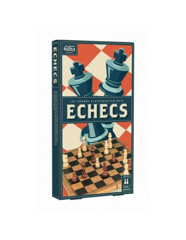 Echec vintage - visuel de la boite, en Bois - Jeux à deux