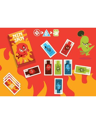 Ninjan - Jeu de société familial - Visuel du jeu avant png jpeg
