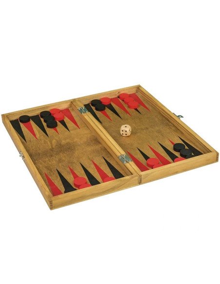 Backgammon vintage - jeu en bois - visuel du jeu