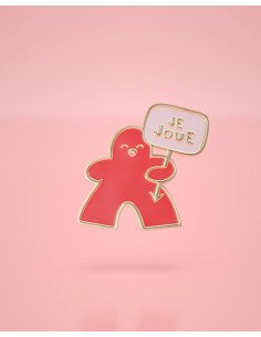 Pin’s Meeple de Jeux de société Émaillé - Tous les meeple - Visuel sur une veste 2