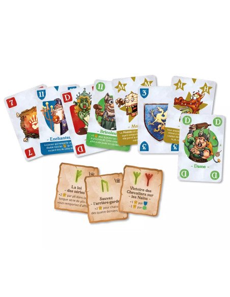 Le roi des nains - Jeu de cartes - Visuel des cartes