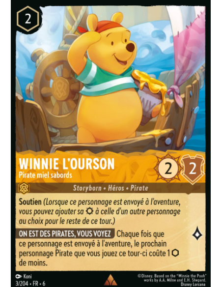 S6 - 003/204 - Winnie L'ourson - Pirate miel sabords